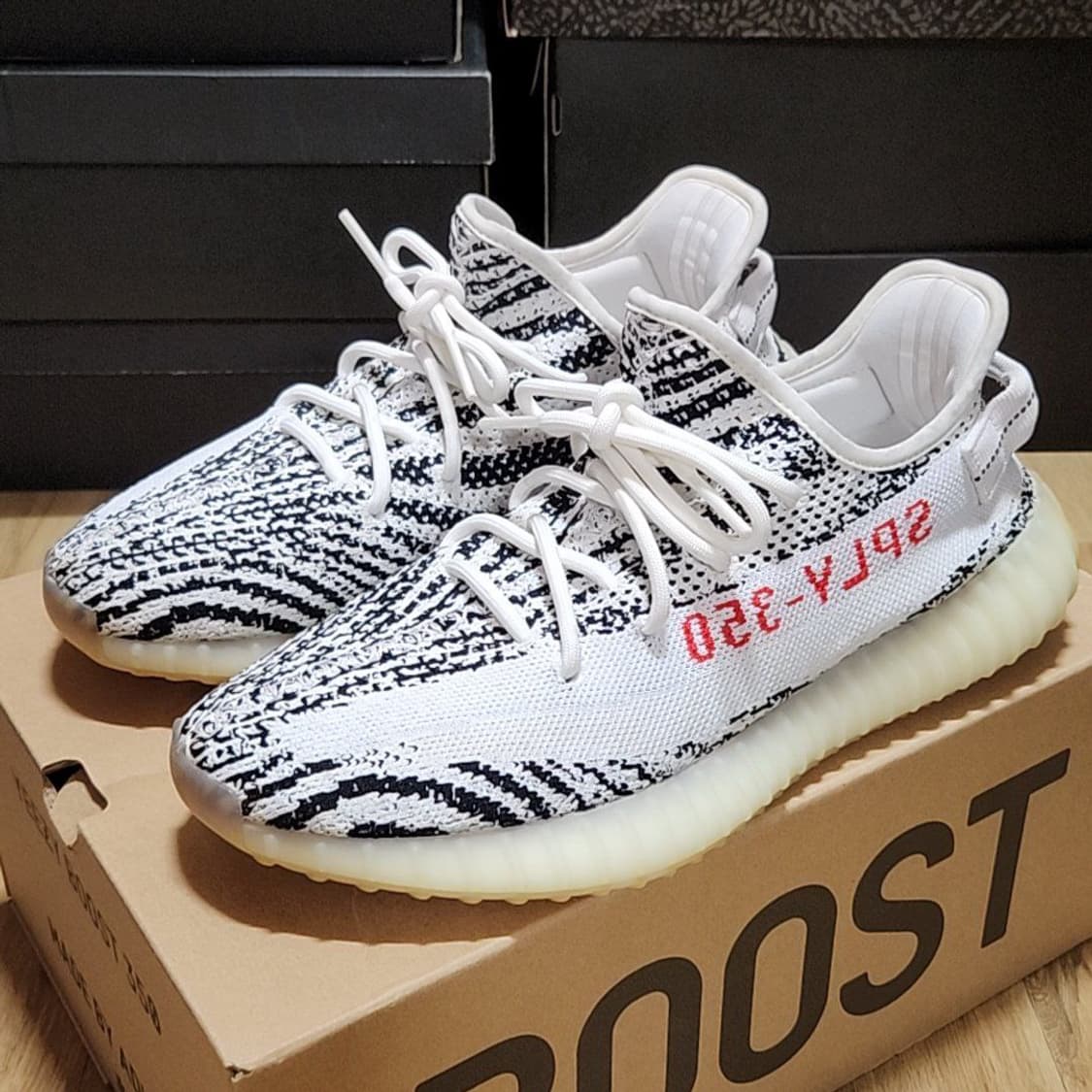 아디다스 275 이지부스트 지브라 상품이미지1