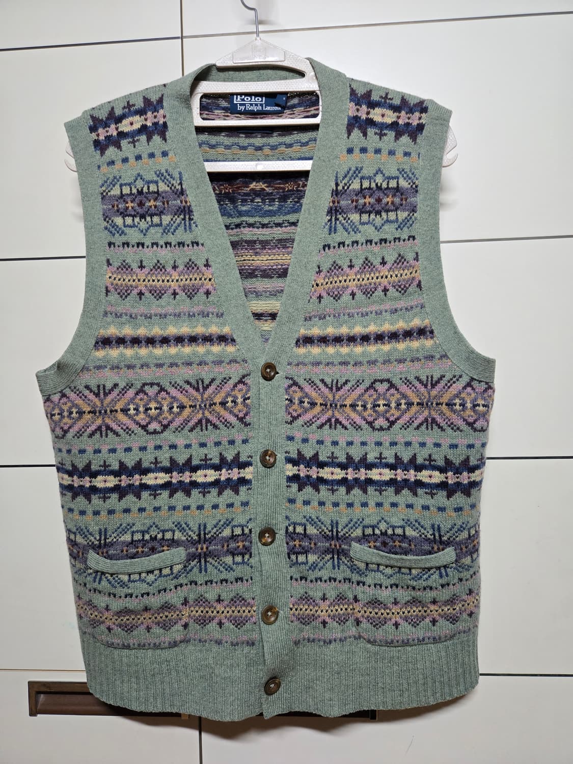 폴로 랄프로렌 페어아일 니트 베스트 가디건 상품이미지2