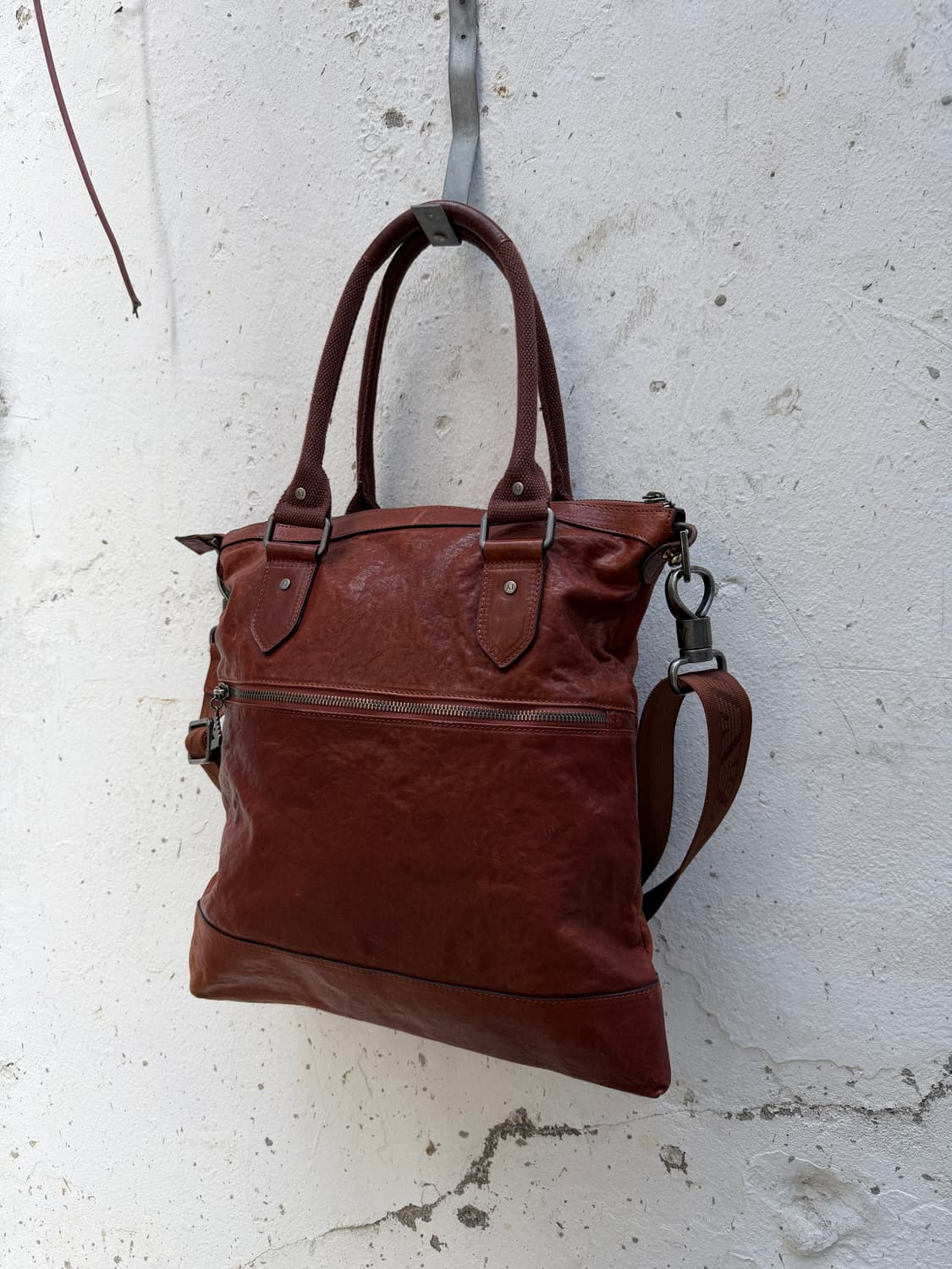 00s ARMANI JEANS LEATHER 아르마니진스 토트 크로스백 상품이미지8