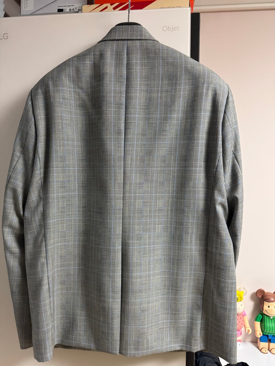 MNGU 오버핏 블레이져 블랙, 체크 일괄 상품이미지5