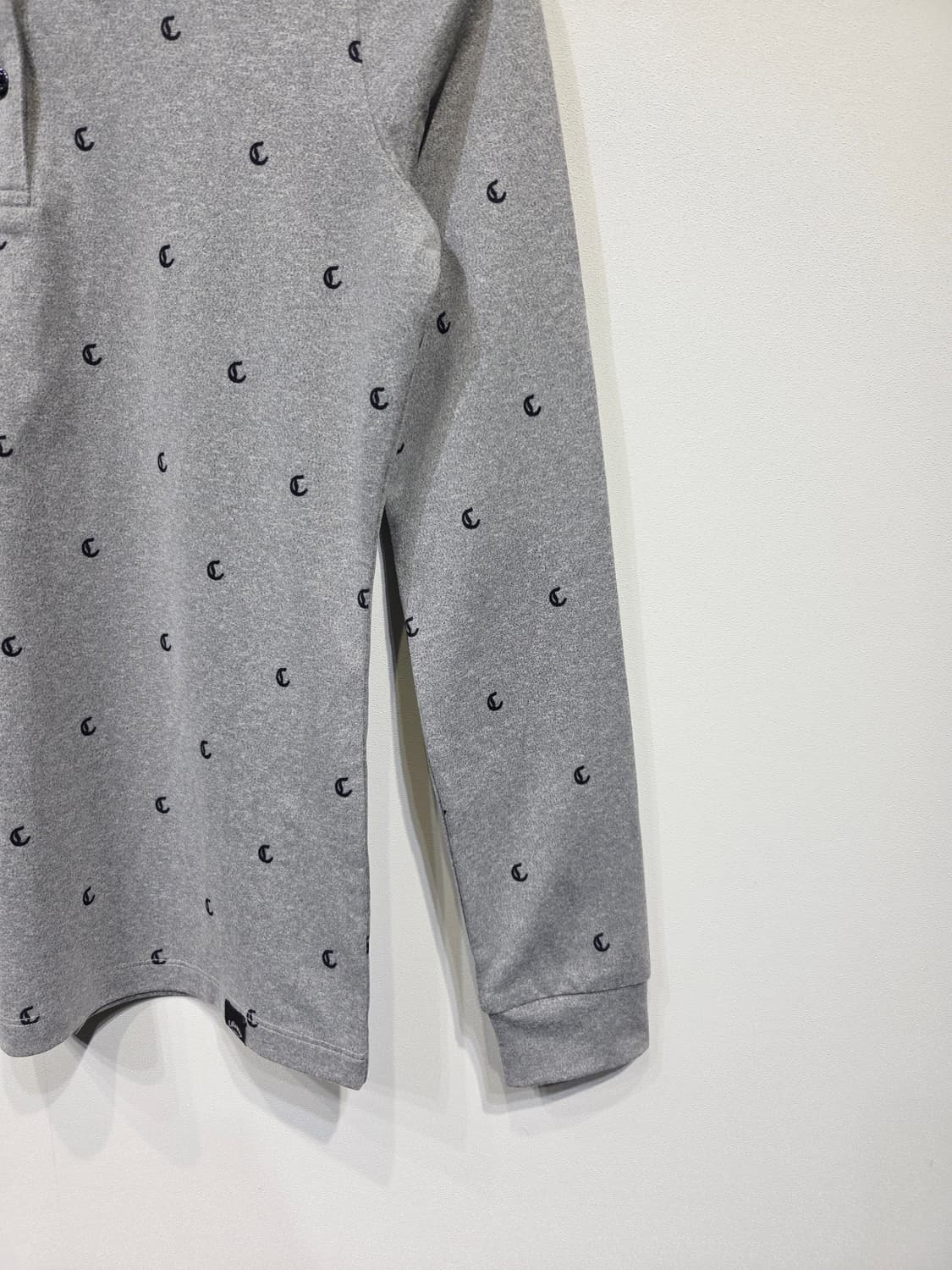 캘러웨이(Callaway) 로고 패턴 긴팔 골프 카라티 상품이미지5