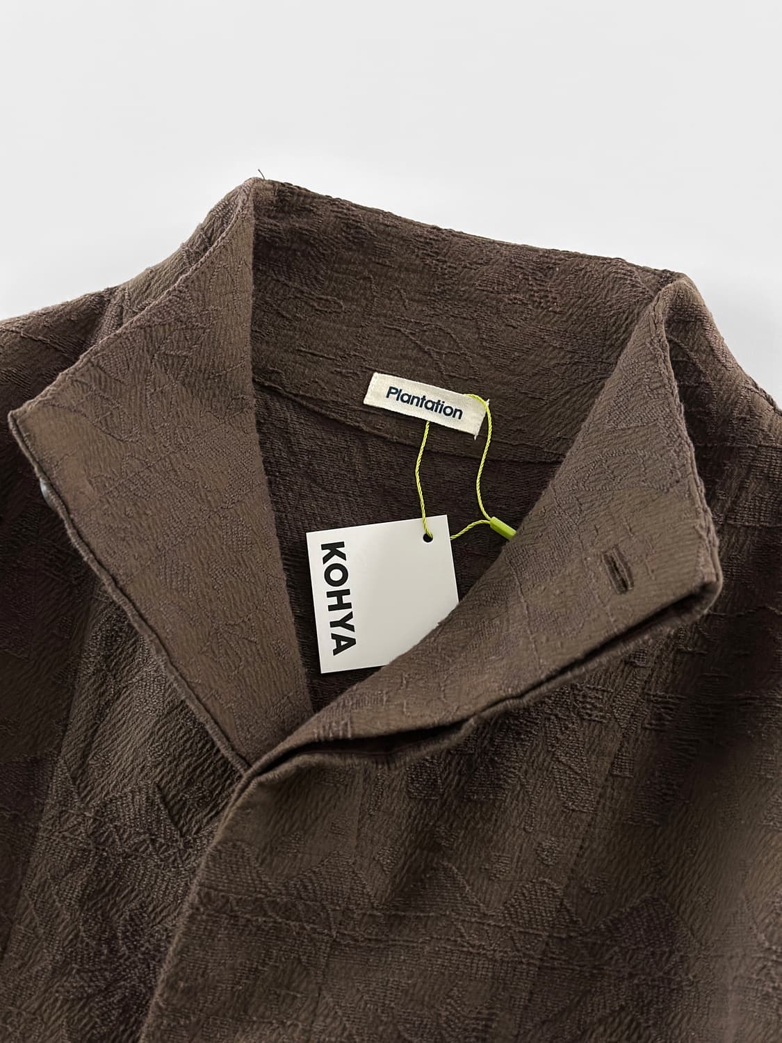 90~00s 플랜테이션 바이 이세이 미야케 텍스처드 브라운 자켓 상품이미지7