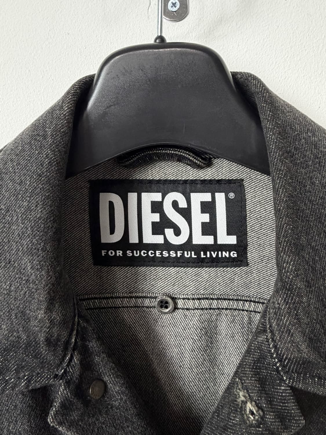 디젤 흑청 데님 트러커 자켓  상품이미지6