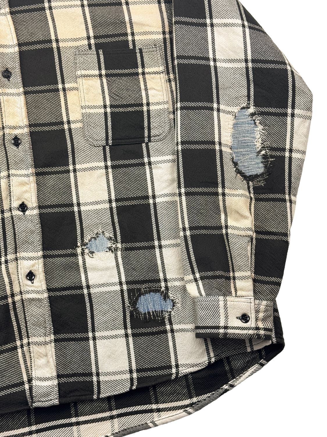 바우와우 리페어 에이징 플란넬 셔츠 상품이미지5