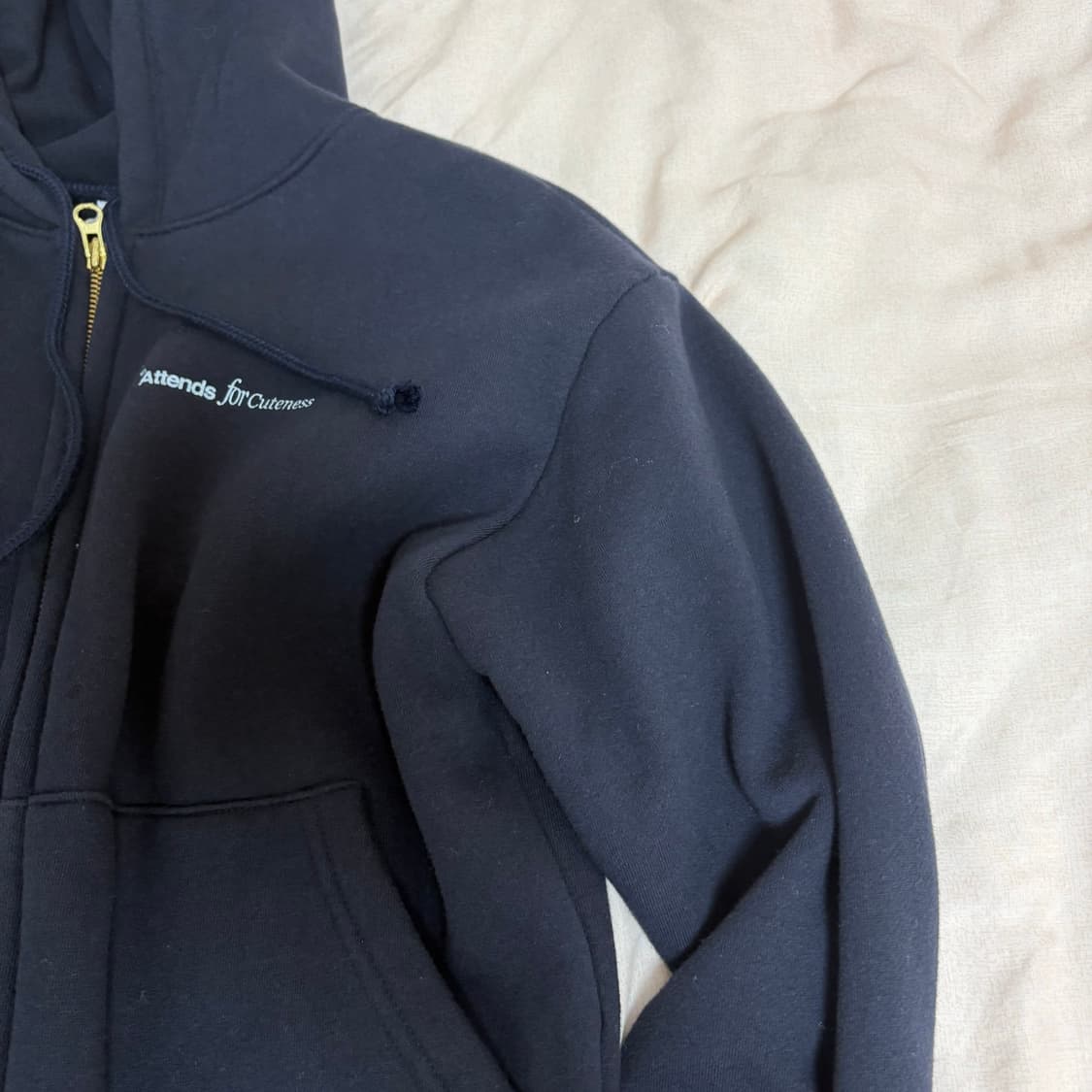 Attends for hoodie (Deep Navy) 상품이미지3