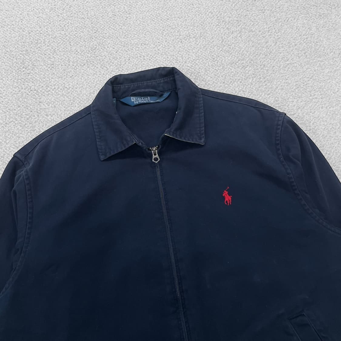 폴로 랄프로렌 포니 로고 코튼 블루종 자켓 네이비 상품이미지2
