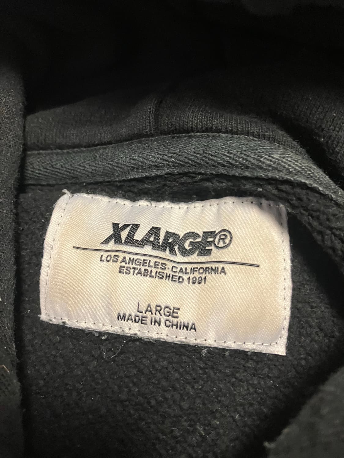 엑스라지 XLARGE 빅로고 후드티 블랙 상품이미지3