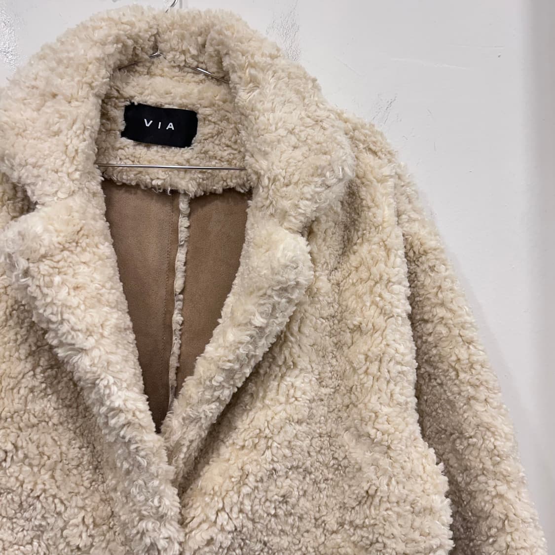 비아 스웨이드 안감 헤어리 롱 퍼자켓 상품이미지1