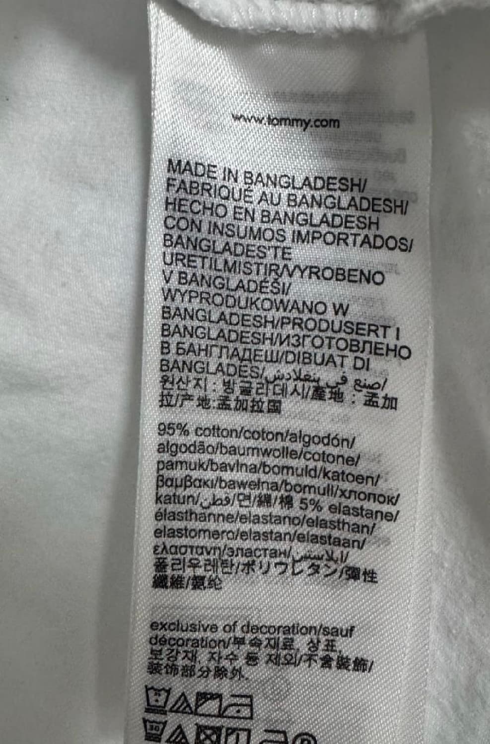 타미힐피거 흰색 기본 라운드티 상품이미지8