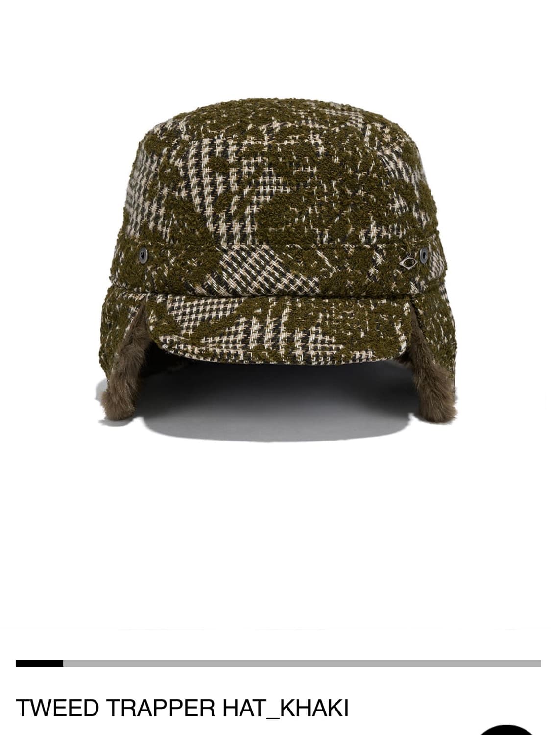 미스치프 트위드 트래퍼햇 카키 TWEED TRAPPER HAT 상품이미지4