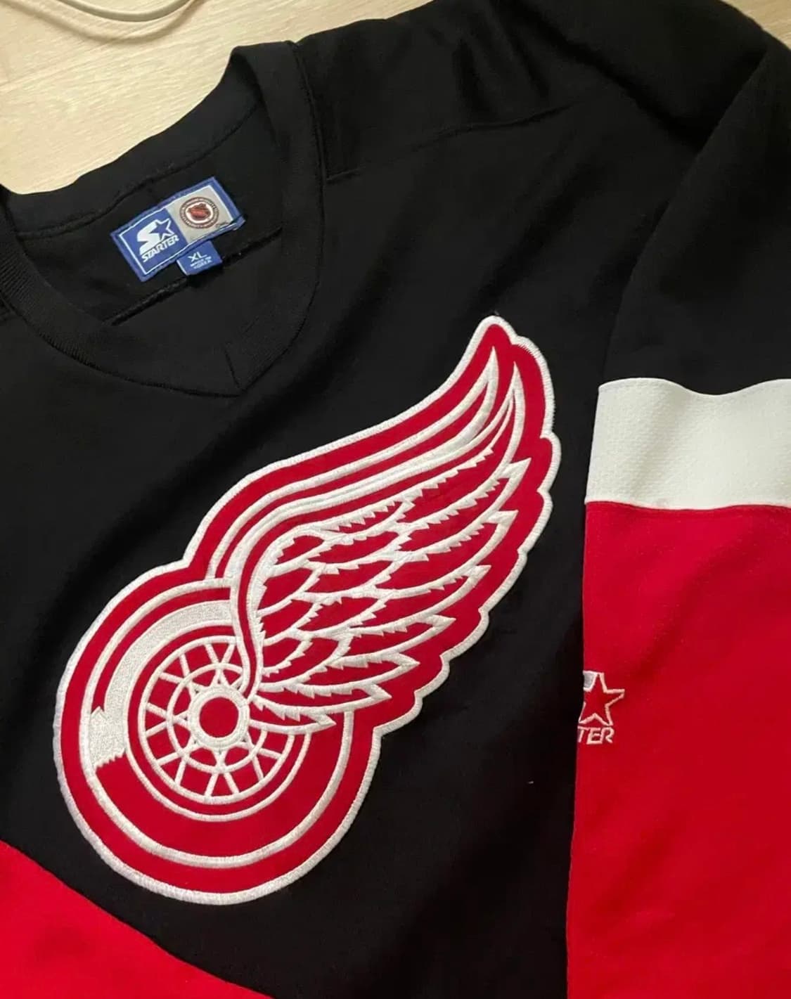 스타터 NHL 빈티지 디트로이트 레드윙 XL 하키져지 상품이미지2
