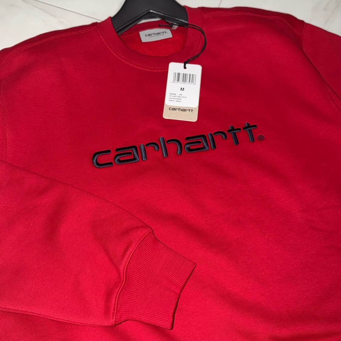 칼하트 맨투맨 스웨트셔츠 m 레드 상품이미지1