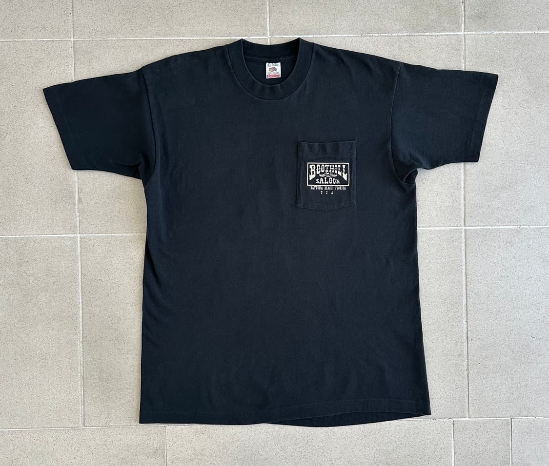 90s 빈티지 바이크 티셔츠 XL Boothill saloon USA 상품이미지2