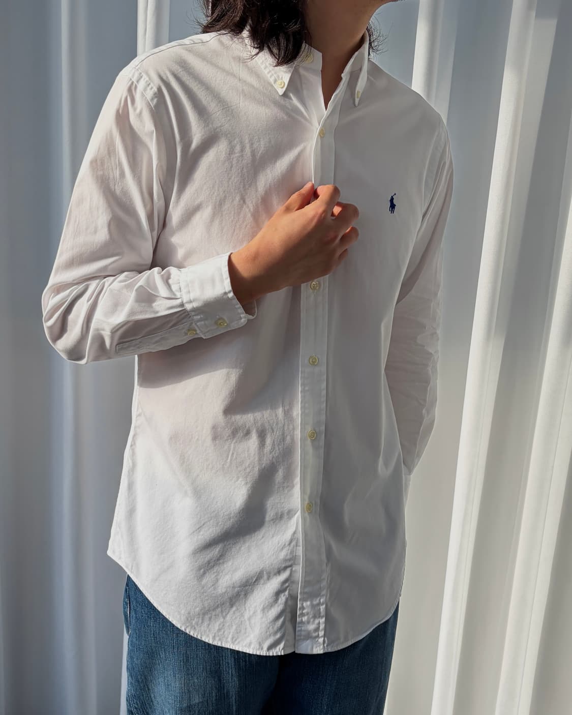 [S]폴로 랄프로렌 화이트 포플린 셔츠 상품이미지3