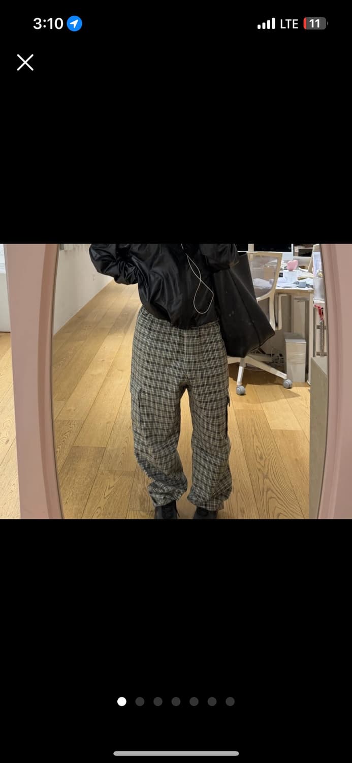 그라미치 스웰 카고 팬츠 체크 S 상품이미지1