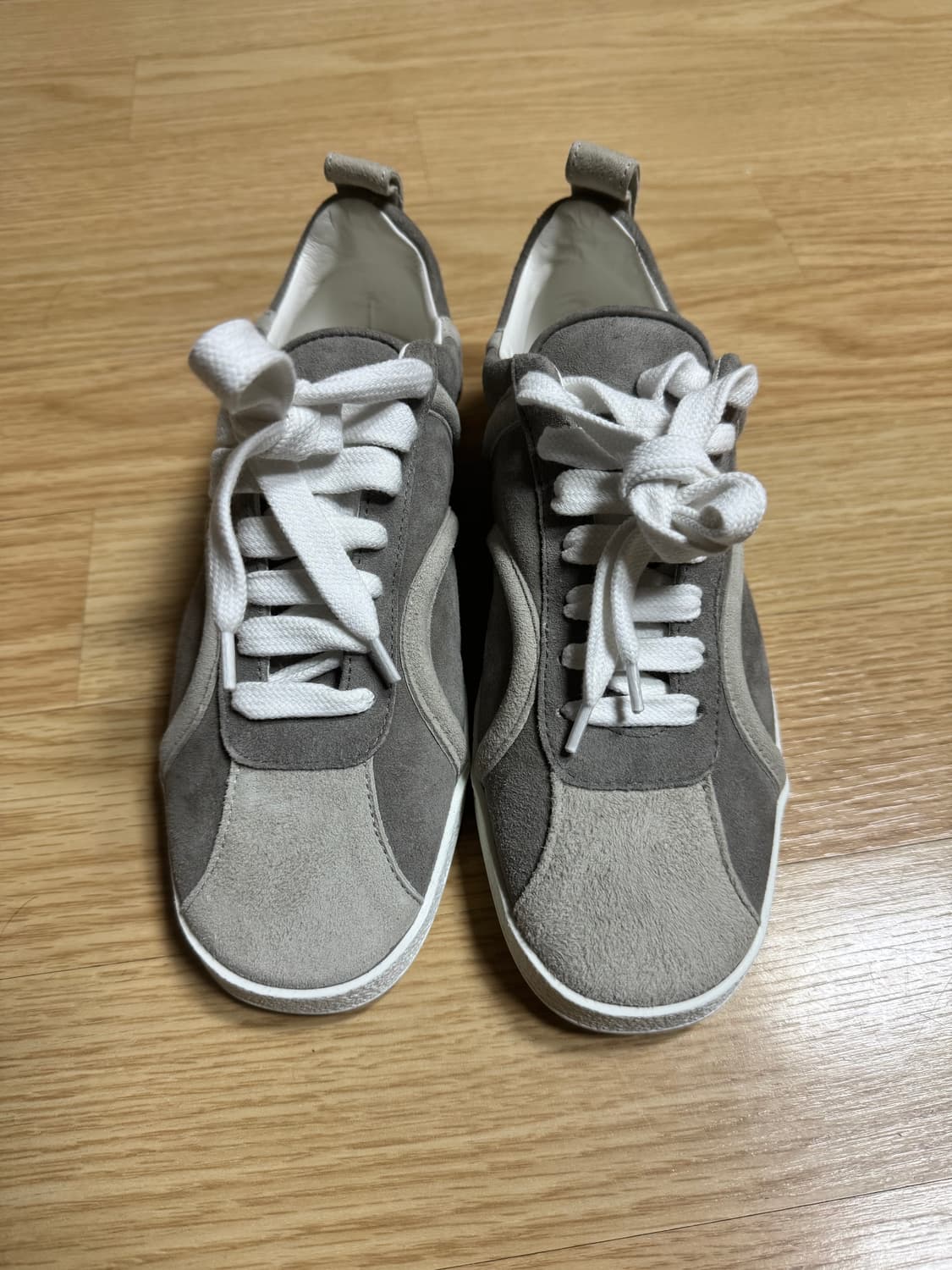 토템 레더 스웨이드 스니커즈 상품이미지1