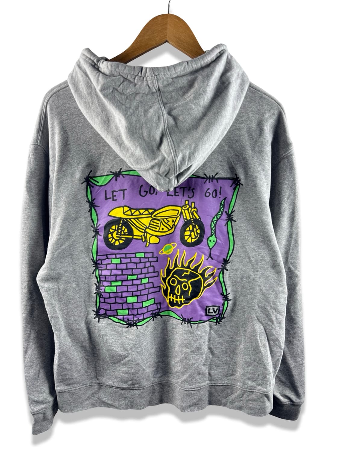 JPN 스트릿 스컬 프린팅 후드티2303 상품이미지1