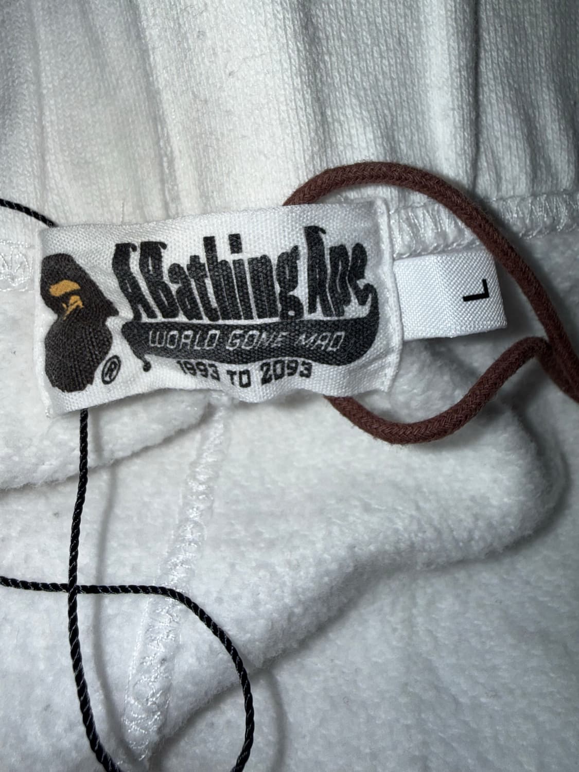 베이프 로고 프린트 스웻 조거팬츠 L 상품이미지3