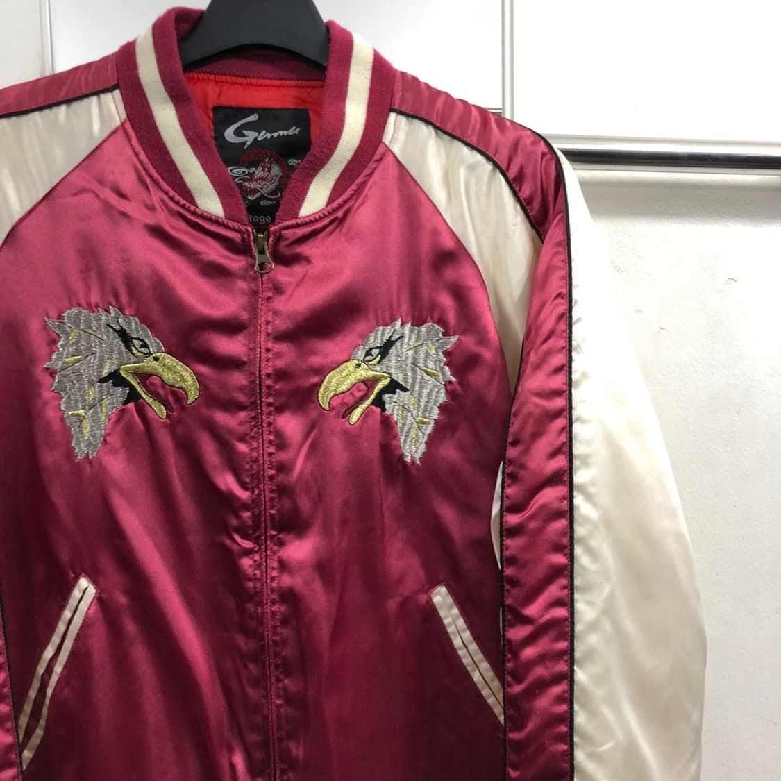 빈티지 사틴 자수 스카쟌 상품이미지5