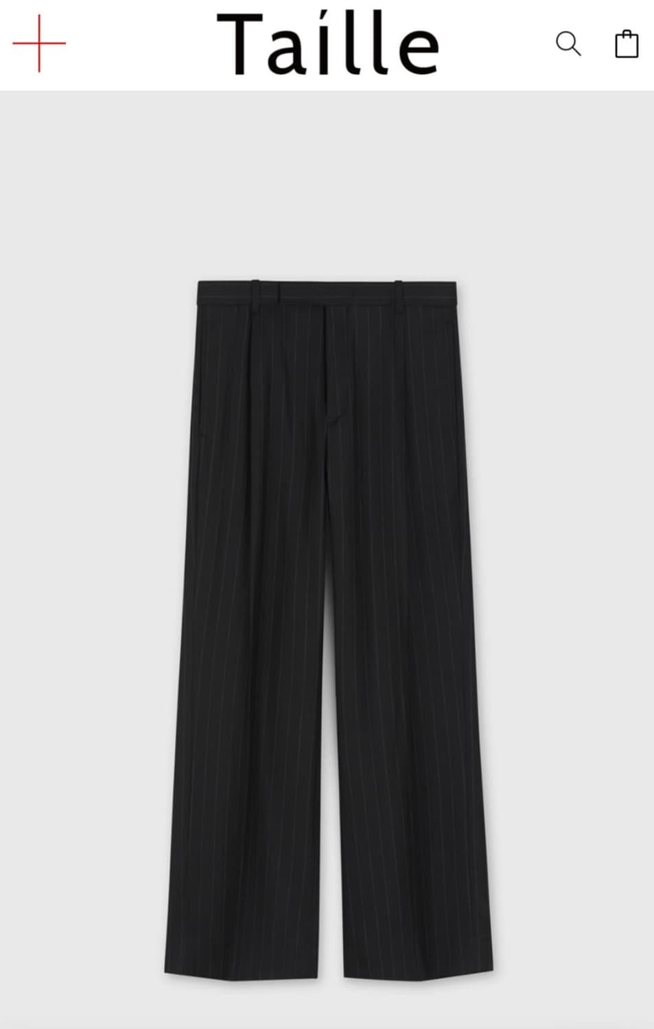 BERGAMO TAILORED TROUSERS BLACK STRIPE 상품이미지1
