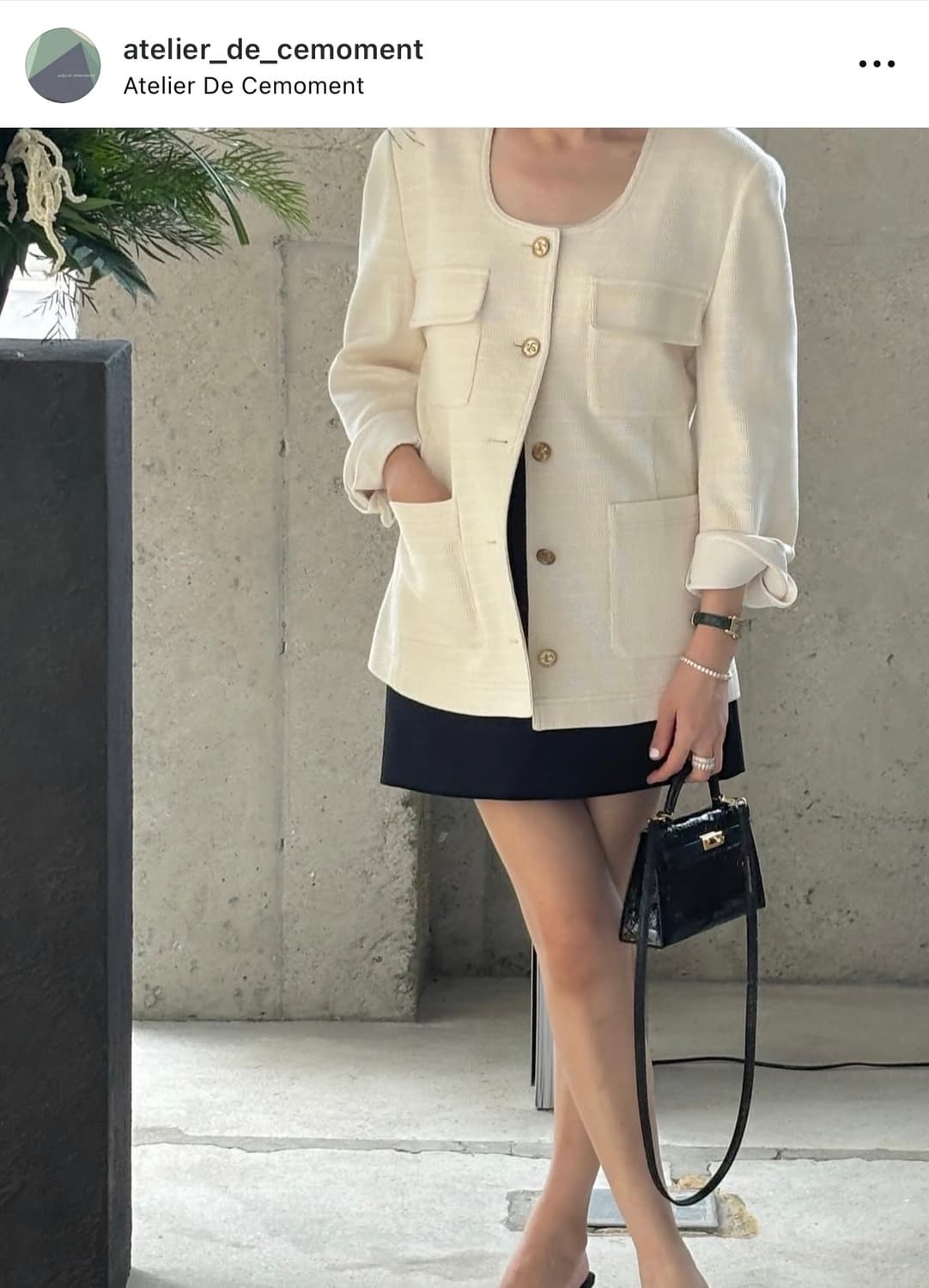 [새상품] 아뜰리에 드 쎄모먼 Lumi 스커트 36 상품이미지3