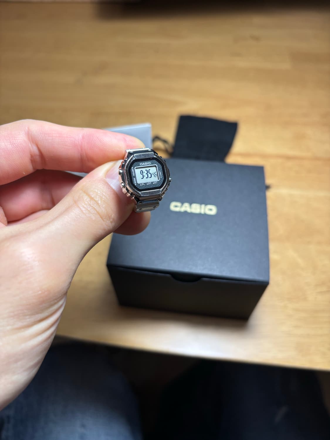 CRW-001-1DR 카시오 워치 링 실버 팝니다. 상품이미지2