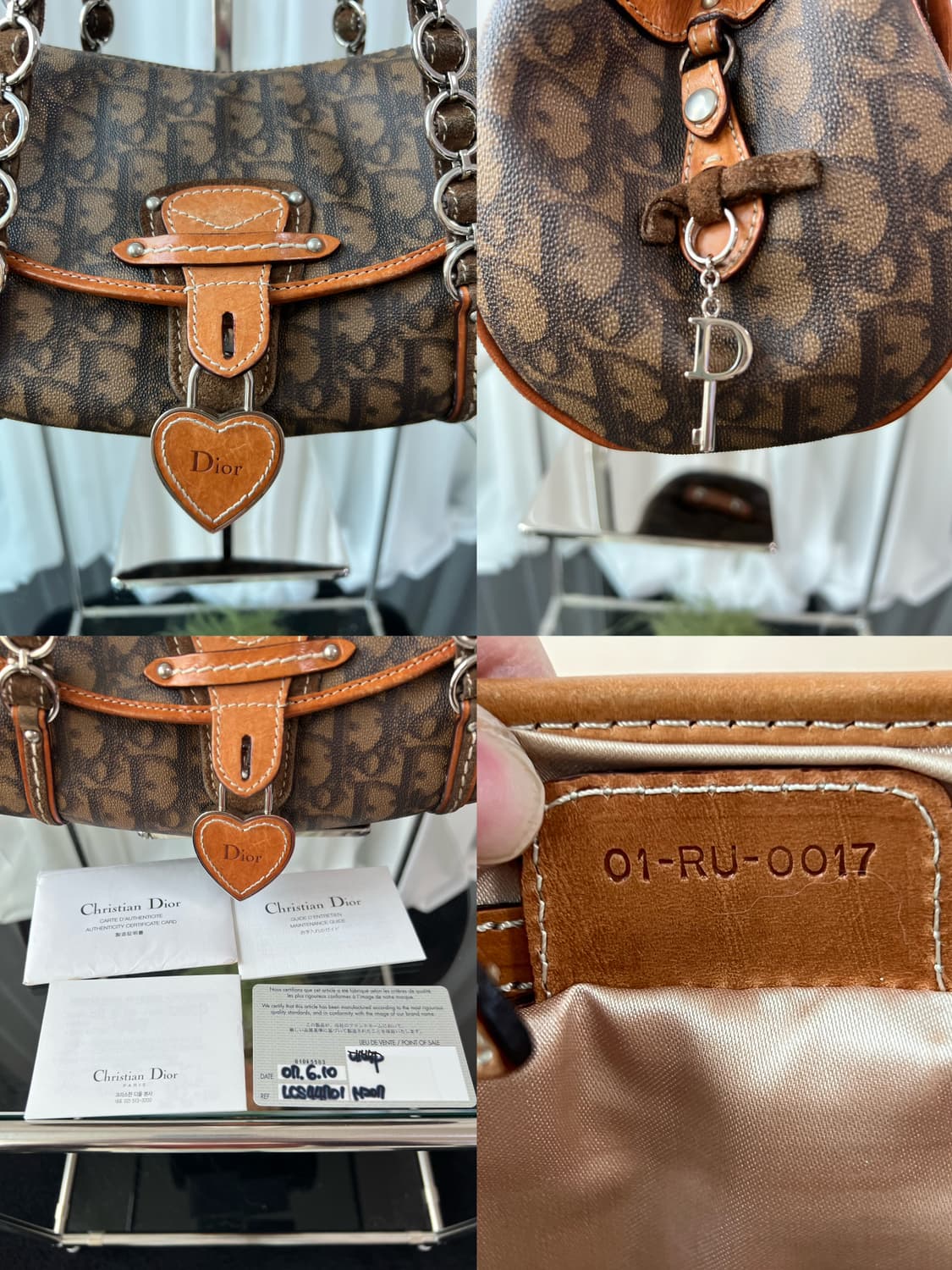 디올 로맨틱 트로터 하트 참 숄더백 상품이미지9