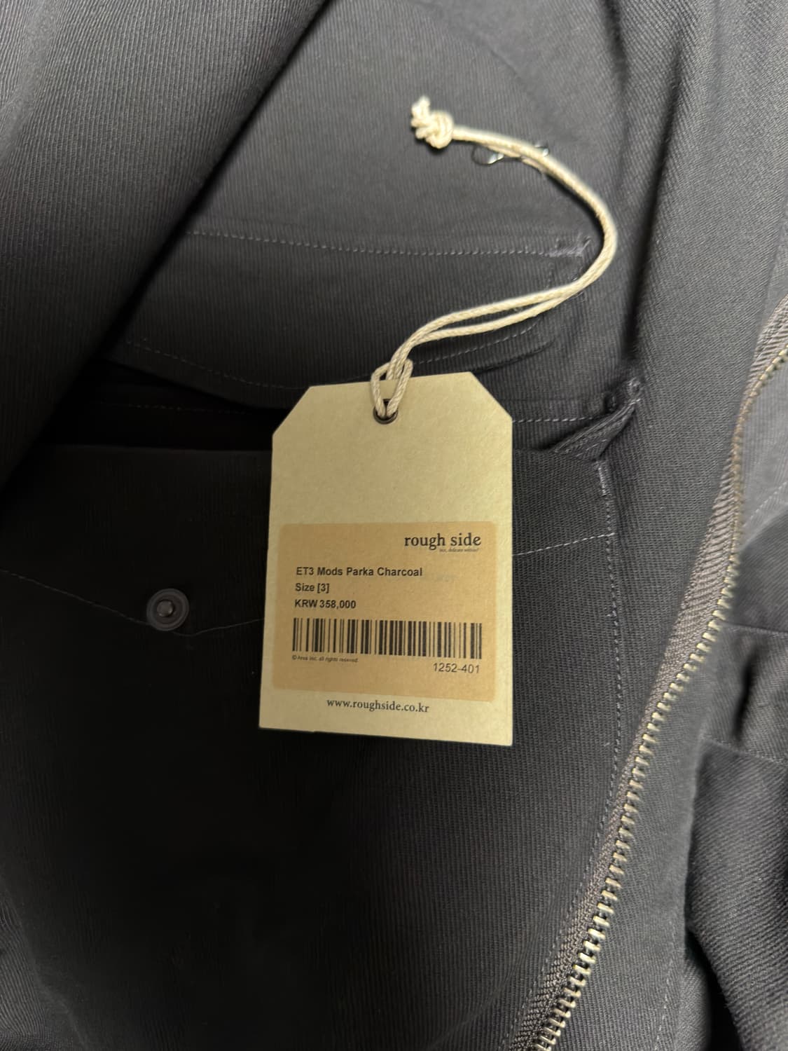 러프사이드 모즈파카 차콜 3사이즈 상품이미지3
