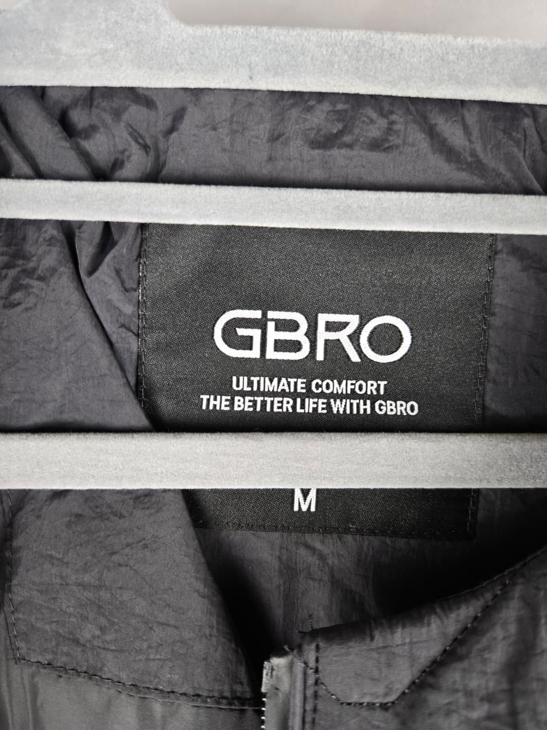 [무료배송]새상품 GBRO 짐브로 M 남성 퀼팅 깔깔이 패딩 점퍼 블랙 상품이미지8