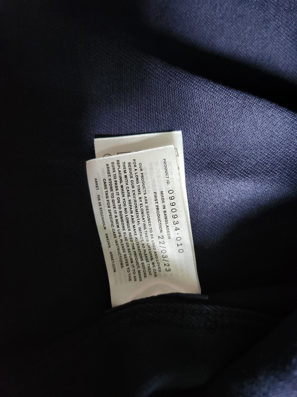 아르켓 트윌 자켓 다크블루 상품이미지3