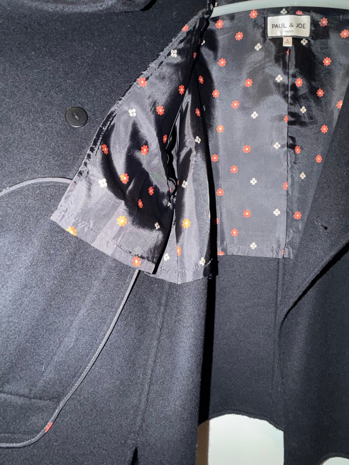 폴앤조 블랙 더블 피코트 S 상품이미지4