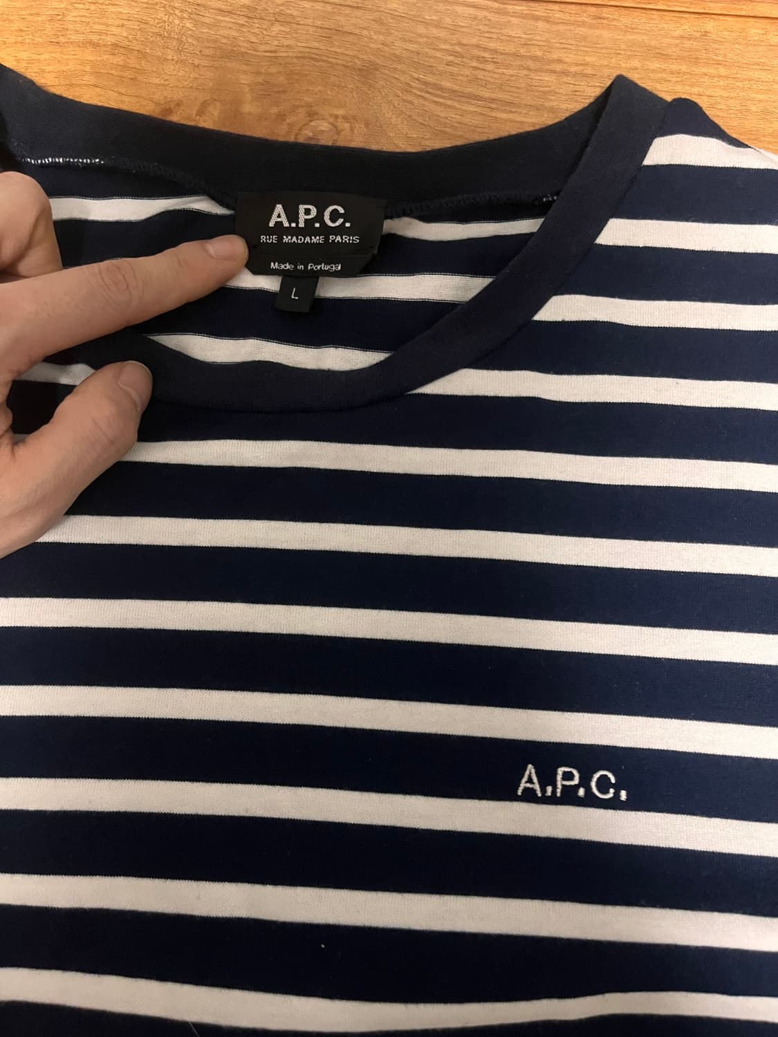 A.P.C. 아페쎄 스트라이프 반팔L 상품이미지2