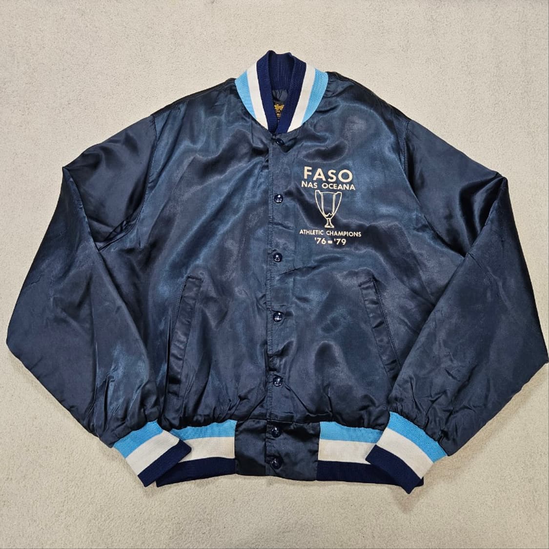 70s 스윙스터 사틴 봄버 자켓 L 상품이미지2