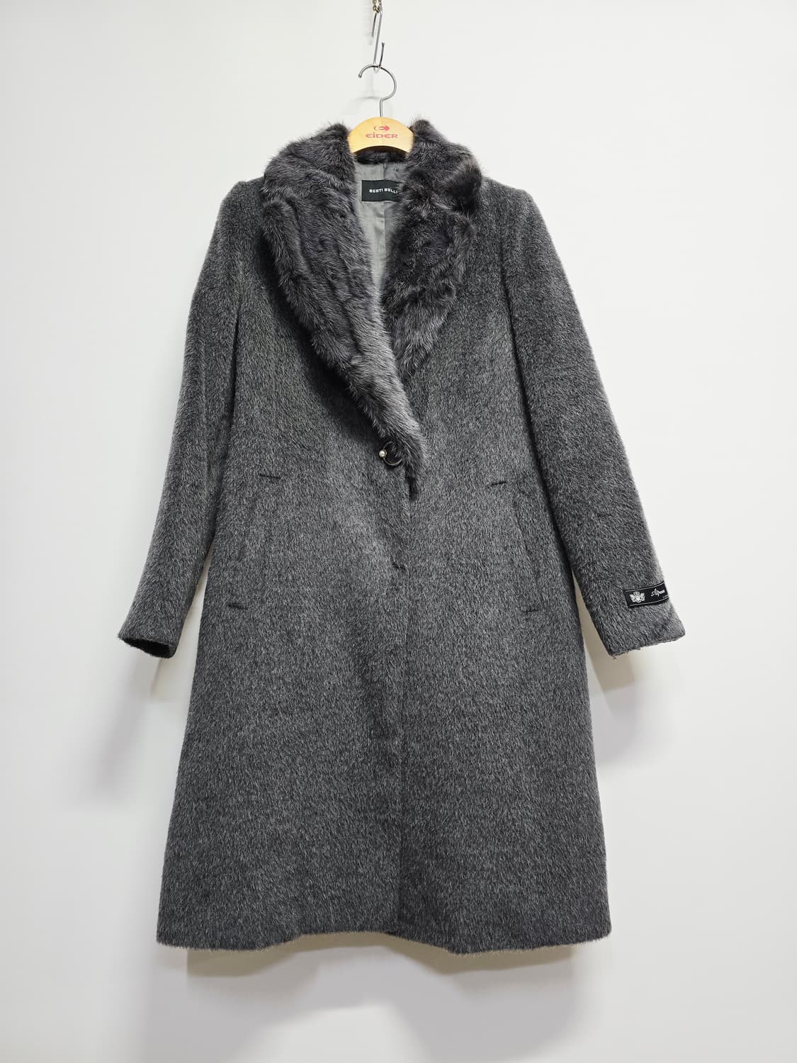 베스티벨리 밍크트리밍 모알파카코트 상품이미지1