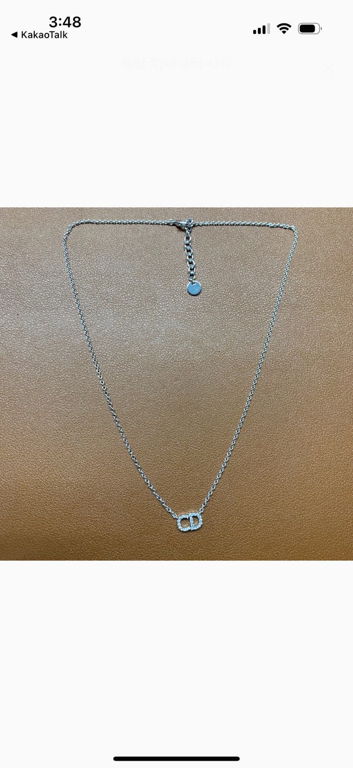 디올 쁘띠 CD 로고 실버 목걸이 상품이미지1