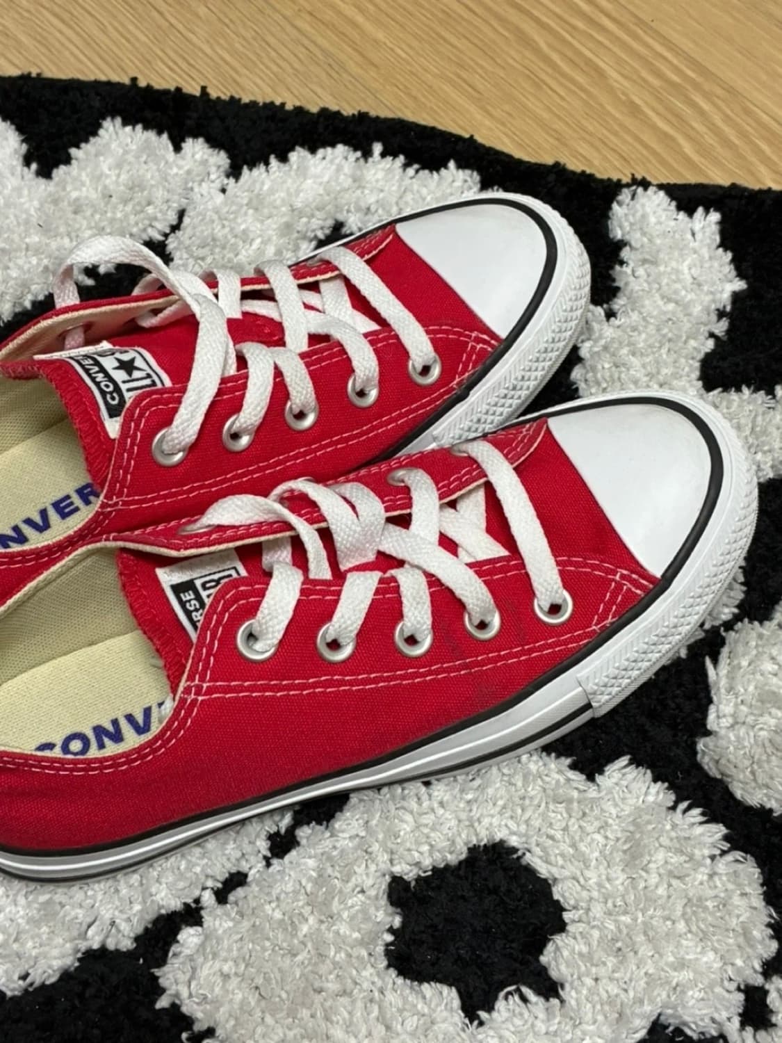 급처 무신사 컨버스 레드 225 실착1회(새상품급) 상품이미지4