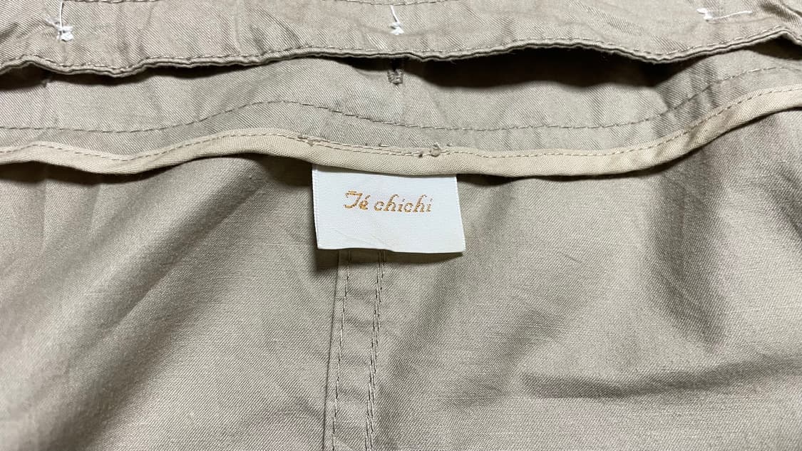 JPN 일본 빈티지 Y2K 모리걸 베이지 코튼 후드 야상 바람막이 자켓 상품이미지8