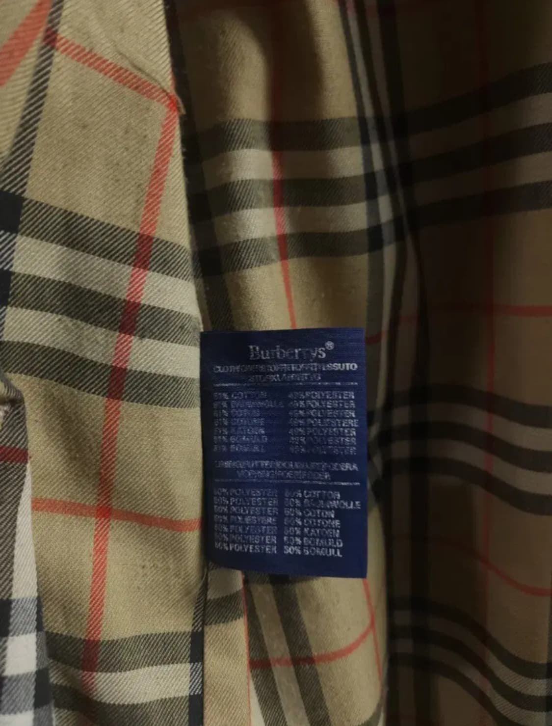 버버리 베이지 트렌치코트, M 상품이미지3