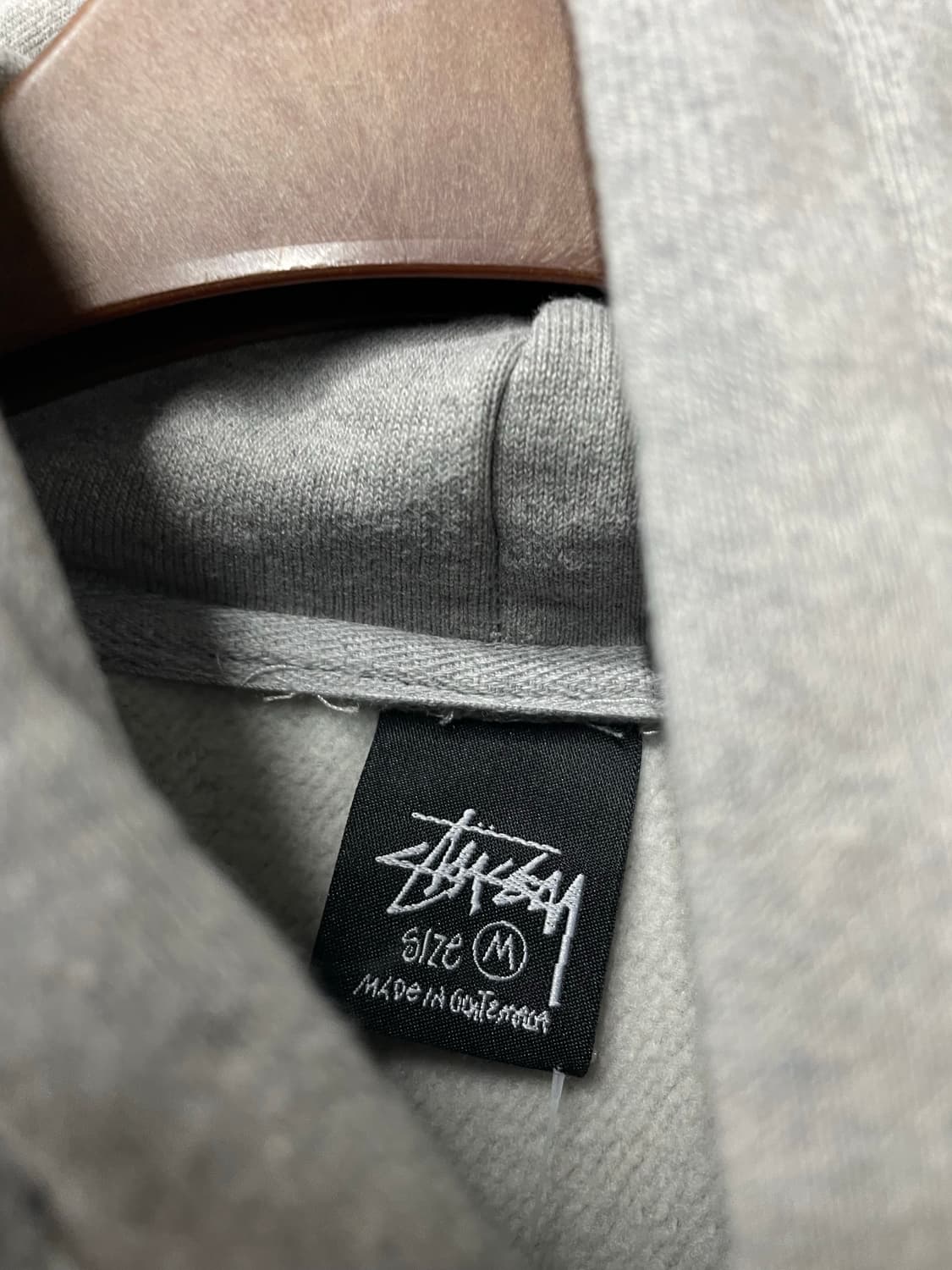 스투시 베이직 로고 그레이 후드티 H1250 상품이미지7