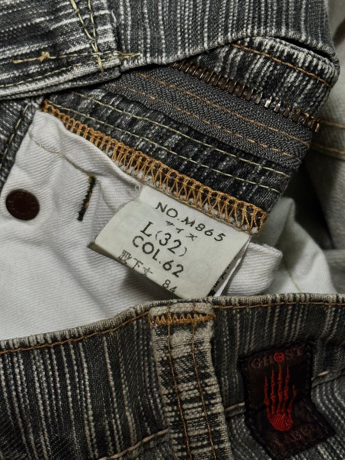 Ghost Label denim shadow stripe pant 상품이미지10