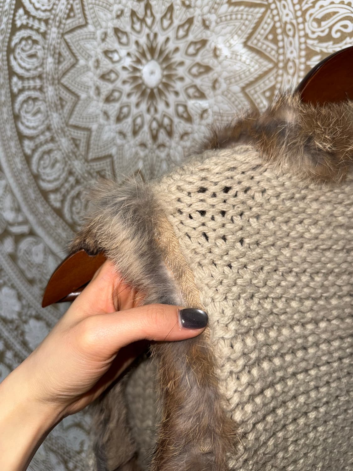 빈티지 여성 3버튼 니트 베스트 자켓  상품이미지5