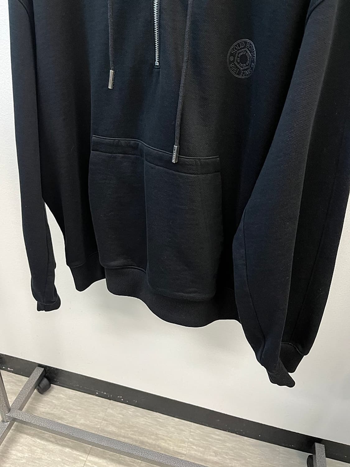 100) 솔리드옴므 하프집 후드티  상품이미지2