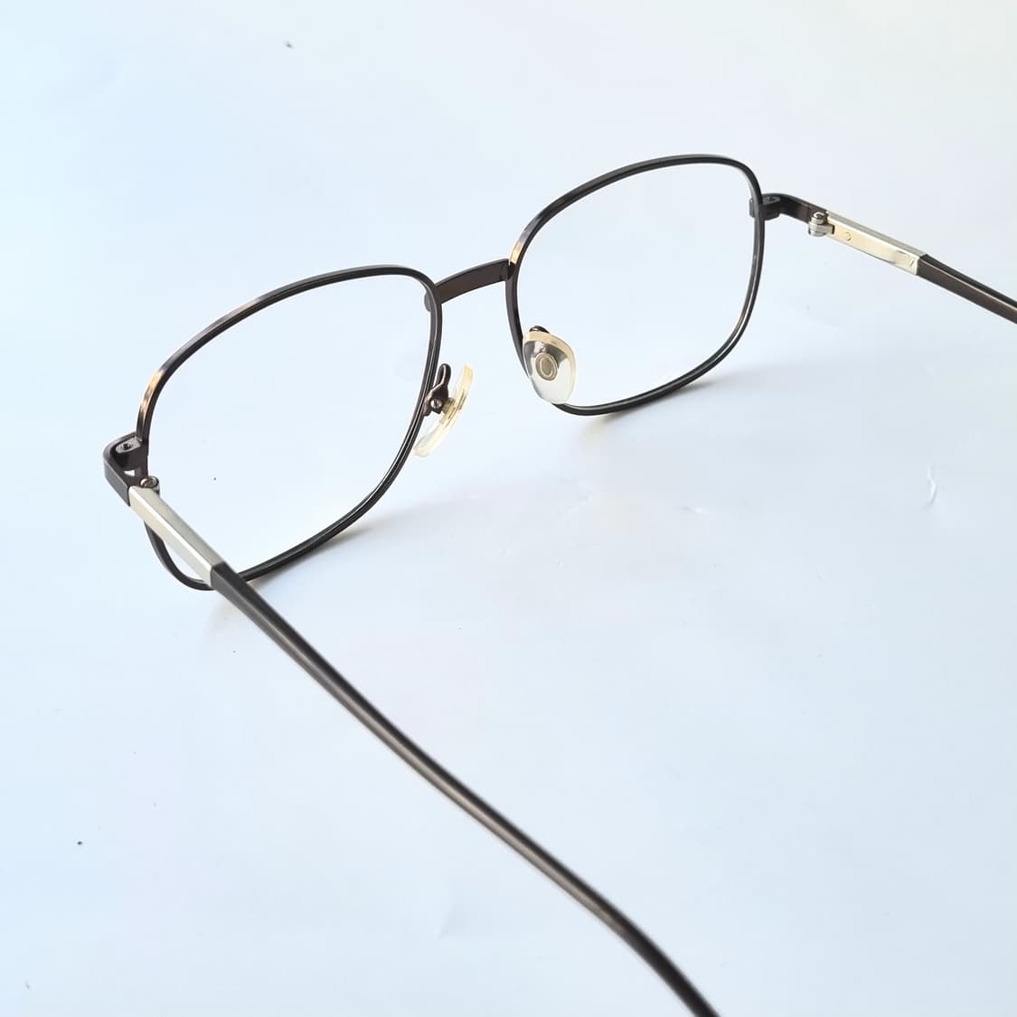 데드스탁 앤티크 브릿지 디테일 스퀘어 메탈 안경테 755 상품이미지5