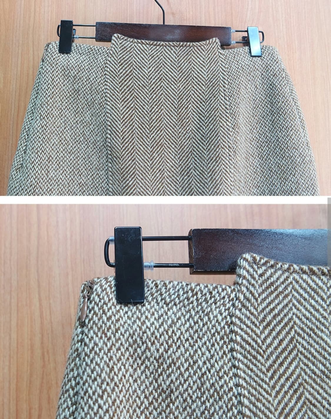 이태리산 HOMEOLIVE 헤링본 스커트 상품이미지5