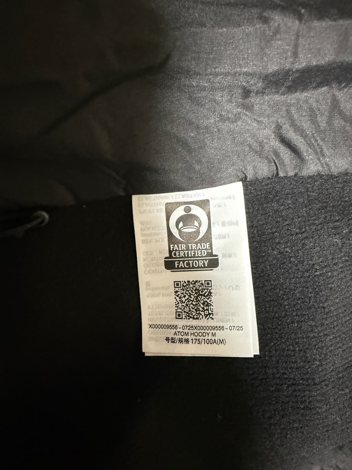 아크테릭스 아톰 후디 M 새상품 상품이미지5