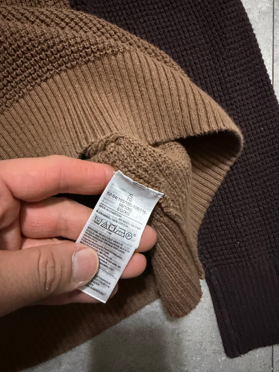 GAP  갭  헤비 코튼 빈티지 와플 니트 105size  상품이미지4