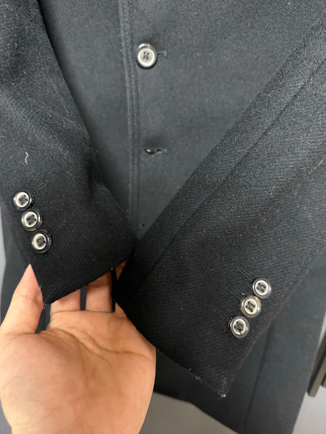 Zara black-tag 사선 하이넥 코트 상품이미지9