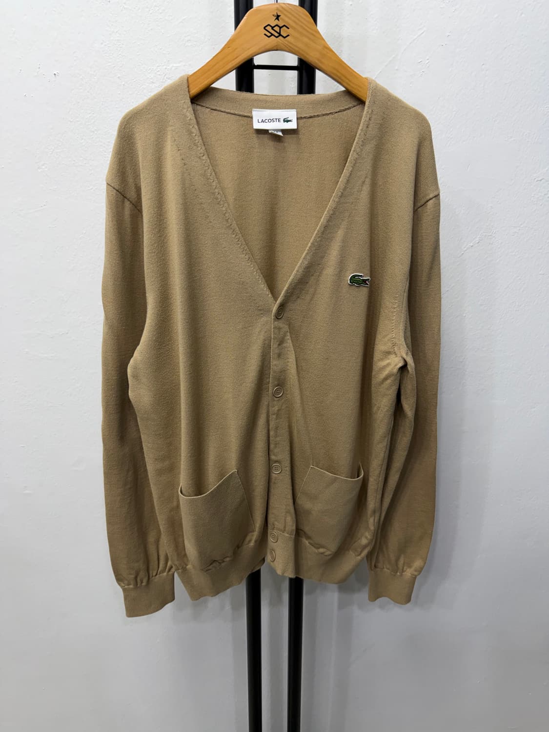 정품) 라코스테 남성 베이지색 가디건 100 상품이미지1