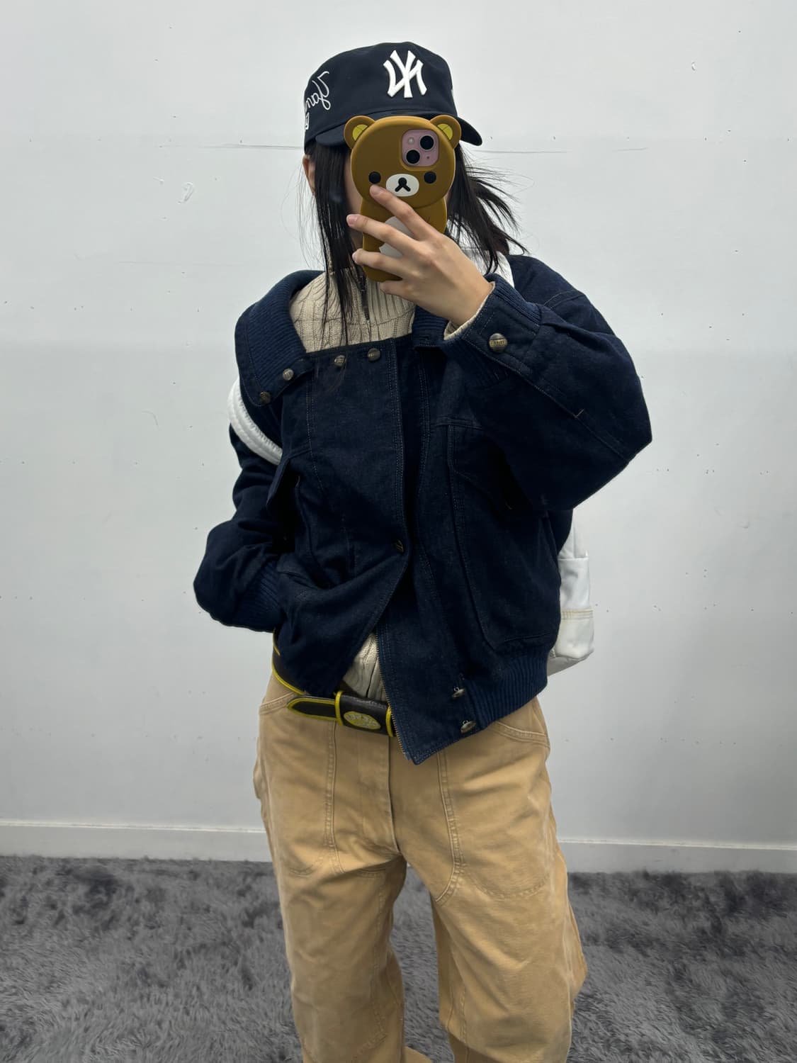 L.L.bean 꽈배기 니트 집업 상품이미지3