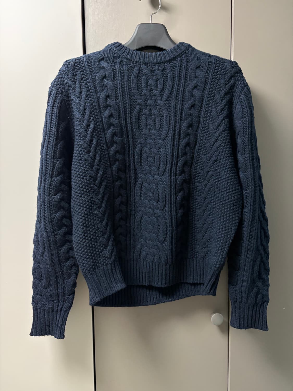 월스와일무브먼트 헤비 케이블 스웨터 (Navy) 1사이즈 상품이미지1
